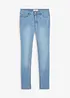 Jeans skinny elasticizzati, vita media, bonprix