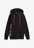 Felpa con zip e cappuccio, bonprix