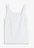 Top a coste in puro cotone, bonprix