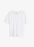 T-shirt con dettagli in pizzo, bonprix