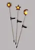 Decorazione solare da giardino sole, luna, stella (set 3 pezzi), bonprix