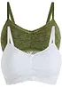 Reggiseno bustier con pizzo morbido (pacco da 2), bonprix