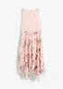 Abito in chiffon con pizzo fine, bonprix