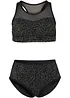 Bikini a bustier con inserto trasparente (set 2 pezzi), bonprix