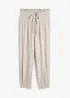 Pantaloni in mussola con cinta in lavorazione smock, bonprix