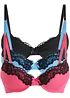 Reggiseno con coppe preformate e ferretto (pacco da 3), bonprix