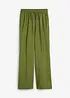 Pantaloni a palazzo con cinta elastica in misto viscosa, bonprix
