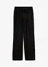 Pantaloni a palazzo con cinta elastica in misto viscosa, bonprix