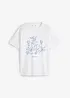 T-shirt con stampa in cotone biologico, bonprix