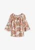 Blusa fantasia con pizzo, bonprix
