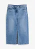 Gonna di jeans con spacco, bonprix