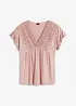 Maglia con pizzo, bonprix