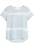 Maglia con fondo asimmetrico in puro cotone biologico, bonprix