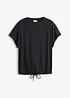 Maglia con laccetto da annodare al fondo in misto cotone e viscosa, bonprix