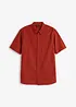 Camicia a maniche corte in fresco misto lino, bonprix