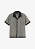 Camicia a maniche corte in misto lino, bonprix