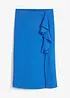 Gonna in satin con volant, bonprix