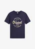 T-shirt con scollo a V in puro cotone, bonprix