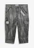 Jeans a pinocchietto con tasche cargo, loose fit, bonprix