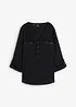 Blusa in viscosa con scollo a V e maniche lunghe, bonprix