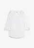 Blusa a maniche lunghe con scollo a V in viscosa fluente, bonprix