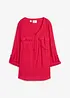 Blusa a maniche lunghe con scollo a V in viscosa fluente, bonprix