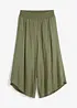 Pantaloni culotte al polpaccio in viscosa, bonprix