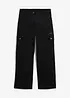 Pantaloni cargo in cotone, vita media, bonprix