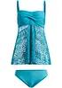 Tankini lungo con pizzo (set 2 pezzi), bonprix