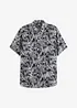 Camicia a maniche corte in viscosa, bonprix