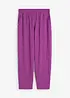 Pantaloni larghi in jersey operato, bonprix