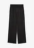 Pantaloni a palazzo leggeri in tessuto strutturato, bonprix