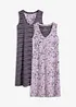Camicia da notte corta in puro cotone (pacco da 2), bonprix