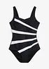 Costume intero con inserti e effetto modellante forte, bonprix