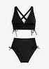 Bikini a bustier con spalline incrociate (set 2 pezzi), bonprix