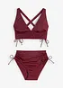Bikini a bustier con spalline incrociate (set 2 pezzi), bonprix