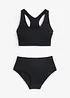 Bikini a bustier con spalline olimpioniche (set 2 pezzi), bonprix