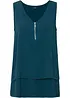 Top in viscosa con cerniera, bonprix