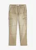 Jeans cargo elasticizzati regular fit, straight, bonprix