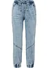 Jogg jeans elasticizzati, vita media, bonprix