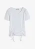 T-shirt a coste in puro cotone biologico, bonprix