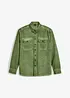 Camicia a maniche lunghe in puro cotone effetto lavato, bonprix