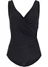 Costume intero incrociato con effetto modellante medio, bonprix