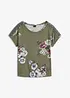 Maglia fantasia con pizzo, bonprix