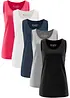Top lungo in puro cotone (pacco da 5), bonprix