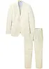 Completo in misto lino (2 pezzi) giacca e pantaloni, regular fit, bonprix