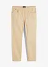 Pantaloni con elastico in vita in puro cotone regular fit, straight, bonprix