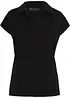 Maglia con colletto polo aperto, bonprix