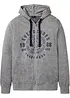 Felpa con zip, cappuccio e taglio comfort, bonprix
