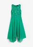 Abito midi in chiffon con pizzo, bonprix
